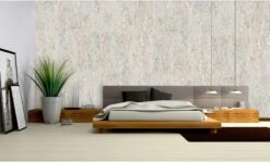 Lot De 5 Dalles De Liège Murales, Blanc, L.60 X L.30 Cm