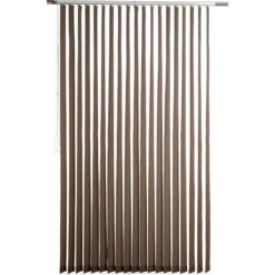 Kit Rail + Lamelles Verticales Orientables Brun Taupe N°3 INSPIRE, 150×260 Cm