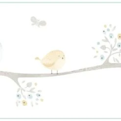 Frise Intissé My Little World Oiseau X L.5 M, Bleu