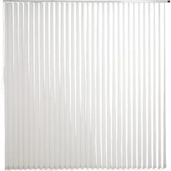 Kit Rail + Lamelles Verticales Orientables Blanc-blanc N°0 INSPIRE, 200 X 260cm
