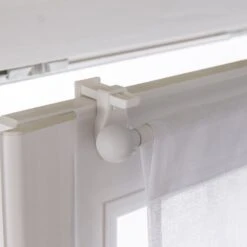 Lot De 2 Supports Autoserrant Barre De Vitrage, 10 Mm Blanc Satiné CESSOT