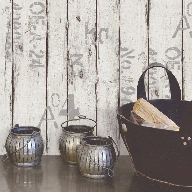 Papier Peint Vinyle Sur Intissé Wood And Letters Naturel 3 Papier Peint Vinyle Sur Intissé Wood And Letters Naturel