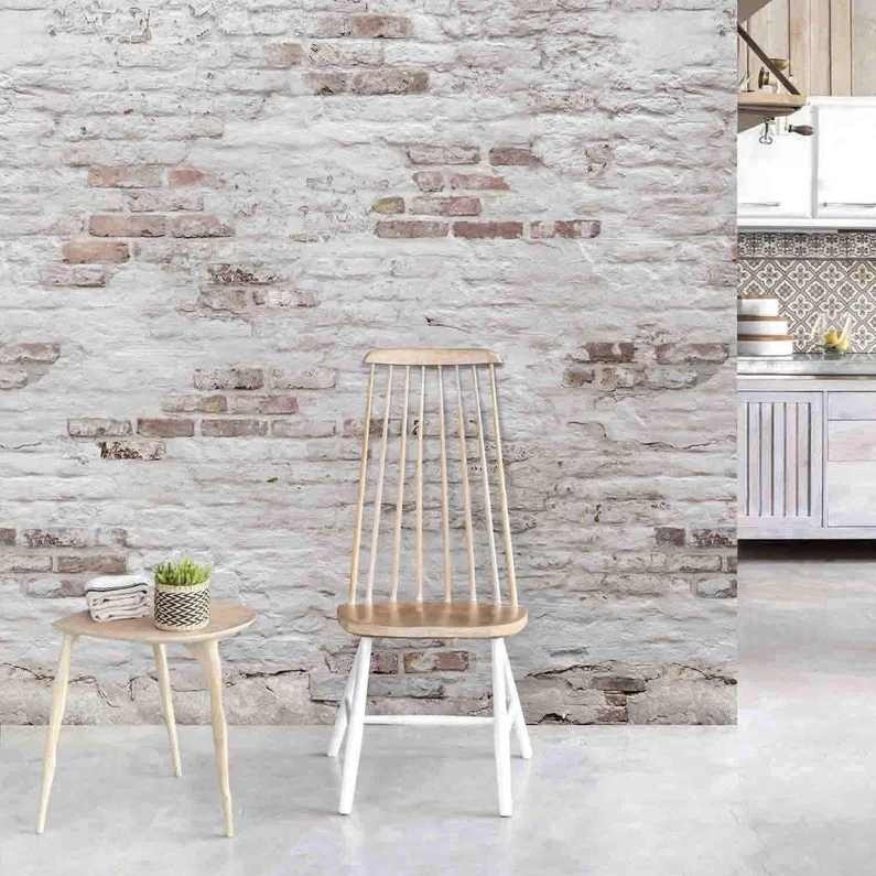 Papier Peint Vinyle Sur Intissé Brick Blanc Et Marron 3 Papier Peint Vinyle Sur Intissé Brick Blanc Et Marron