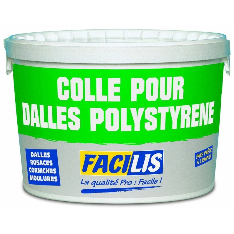 Colle Dalle, Rosace, Moulure De Plafond Prête à L’emploi, 1 Kg 3 Colle Dalle, Rosace, Moulure De Plafond Prête à L’emploi, 1 Kg
