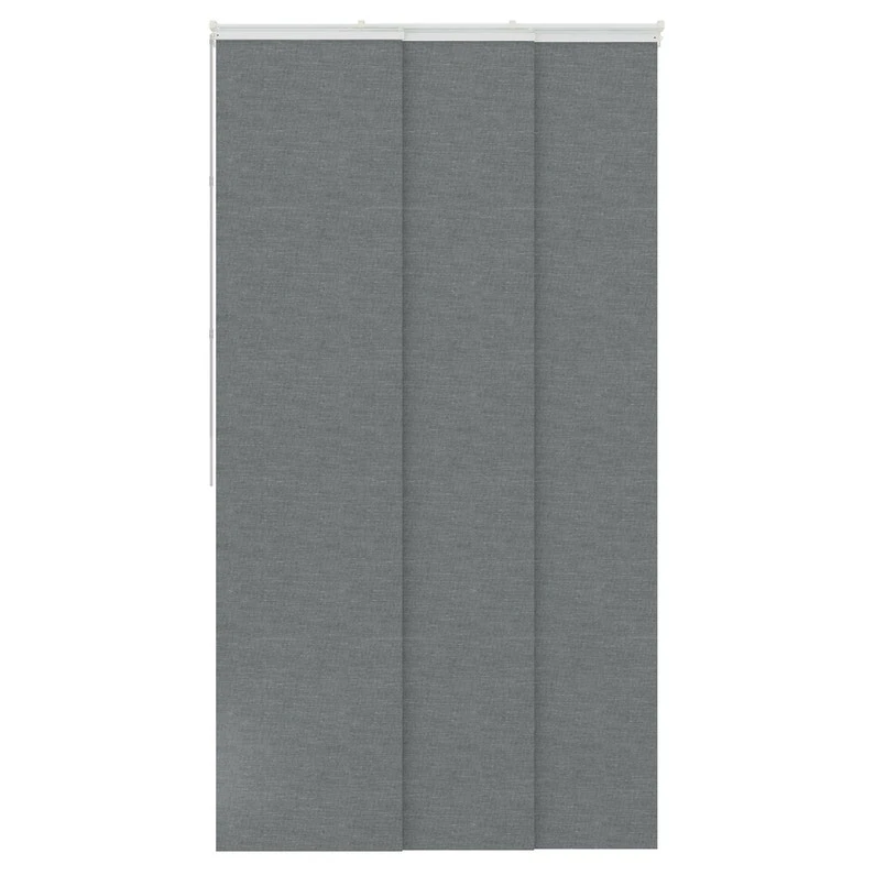 Panneau Japonais Look, Gris, H.250 X L.50 Cm 3 Panneau Japonais Look, Gris, H.250 X L.50 Cm