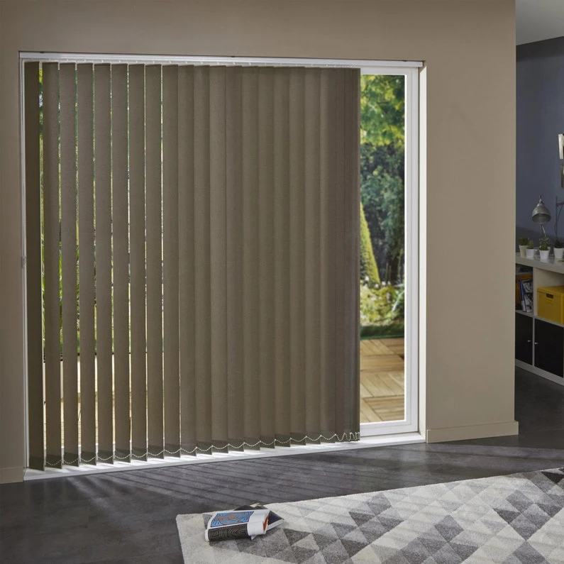 5 Lamelles Verticales Orientables Ancona, Marron, L.40 X H.260 Cm 3 5 Lamelles Verticales Orientables Ancona, Marron, L.40 X H.260 Cm