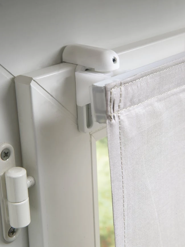 2 Supports Métalliques Auto-serrants Renforcés, Blanc, Pour Tout Type De Store 3 2 Supports Métalliques Auto-serrants Renforcés, Blanc, Pour Tout Type De Store