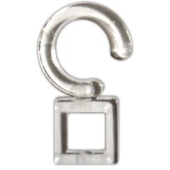 Agrafes Tringle à Rideau Design 35 Mm Plastique Transparent INSPIRE