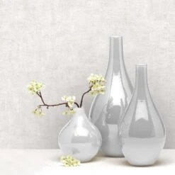 Papier Peint Vinyle Sur Intissé Patine Blanc