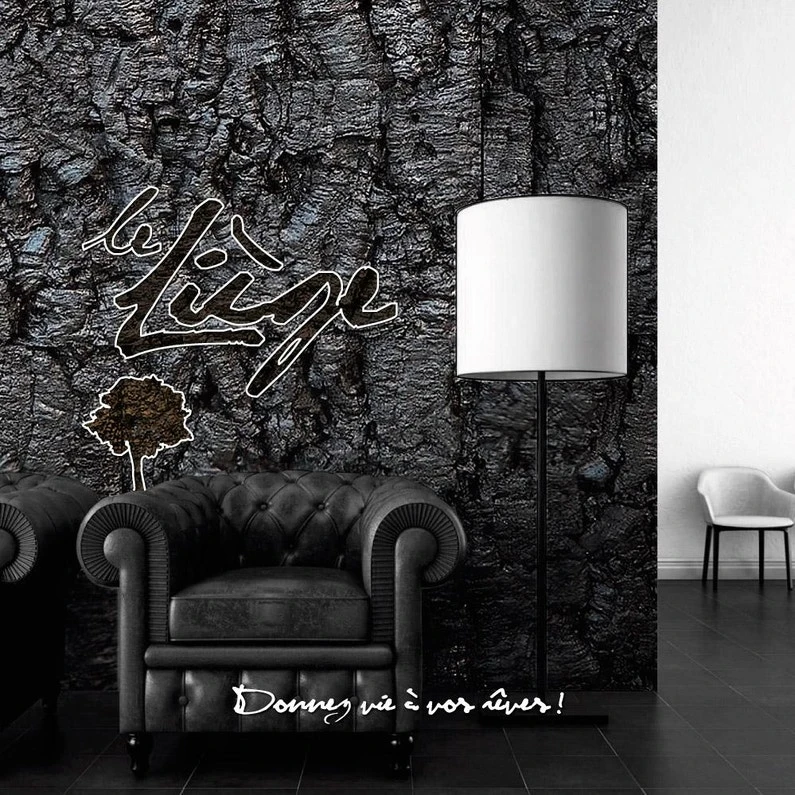 Dalle De Liège Murale Lot De 10, Gris Anthracite, L.30 X L.60 Cm 3 Dalle De Liège Murale Lot De 10, Gris Anthracite, L.30 X L.60 Cm