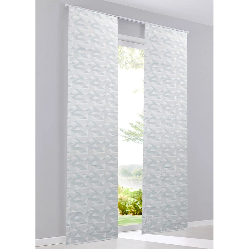 Panneau Japonais Kaleido, Bleu Clair, H.300 X L.60 Cm 3 Panneau Japonais Kaleido, Bleu Clair, H.300 X L.60 Cm