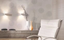 Papier Peint Vinyle Expansé Spot Bulles Gris