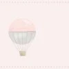 Frise Intissé My Little World Montgolfière, L.11.7 Cm X L.5 M, Rose