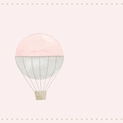 Frise Intissé My Little World Montgolfière, L.11.7 Cm X L.5 M, Rose 3 Frise Intissé My Little World Montgolfière, L.11.7 Cm X L.5 M, Rose