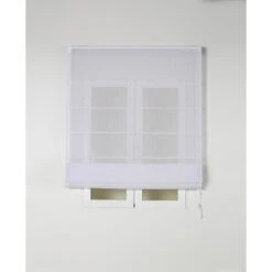 Store Bateau Flamen Polyester, Blanc H.190 X L.40 Cm