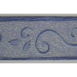 Galon, Vinyle Adhésive Volute, L.3.5 Cm X L.10 M, Bleu