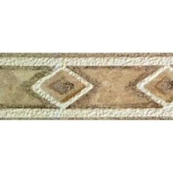 Galon, Vinyle Expansé Adhésive Losange, L.3.5 Cm X L.10 M, Marron