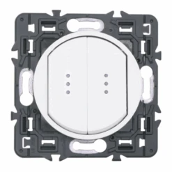 Legrand Céliane – Double Va Et Vient Lumineux 10A – Ensemble Blanc à Griffes