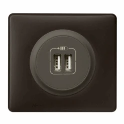 Legrand Céliane – Prise Double Chargeur USB – Ensemble Basalte Complet