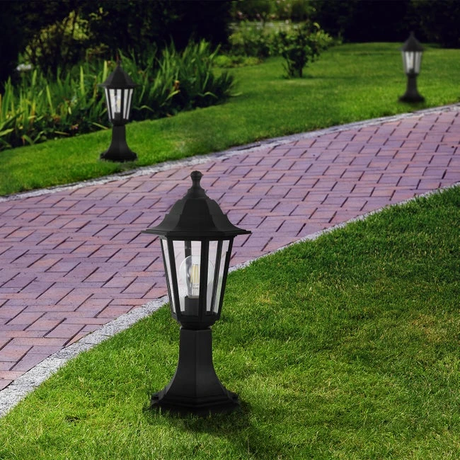 Borne Extérieure E27 Max 60W Noir Duanera EGLO 3 Borne Extérieure E27 Max 60W Noir Duanera EGLO