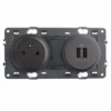 Legrand – Prise 2P+T + Prise Double USB – Ensemble Graphite à Composer 1 Legrand – Prise 2P+T + Prise Double USB – Ensemble Graphite à Composer -Meilleur Décoration Magasin legrand 2p t et prise dble usb graph ref 099538