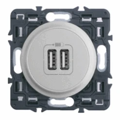 Legrand Céliane – Prise Double Chargeur USB – Ensemble Titane à Composer