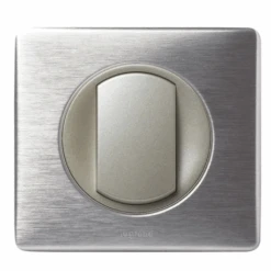 Legrand Céliane – Bouton Poussoir 6A – Ensemble Aluminium Complet à Griffes