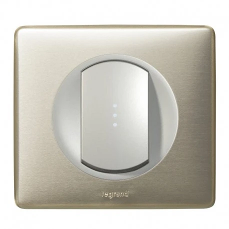 Legrand Céliane – Bouton Poussoir Lumineux – Ensemble Titane Complet à Griffes 3 Legrand Céliane – Bouton Poussoir Lumineux – Ensemble Titane Complet à Griffes